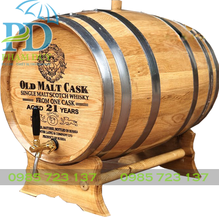 Bán thùng gỗ sồi ngâm rượu 200 lít